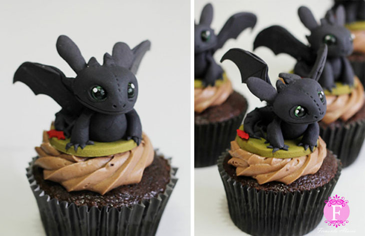 Toothless Cupcakes