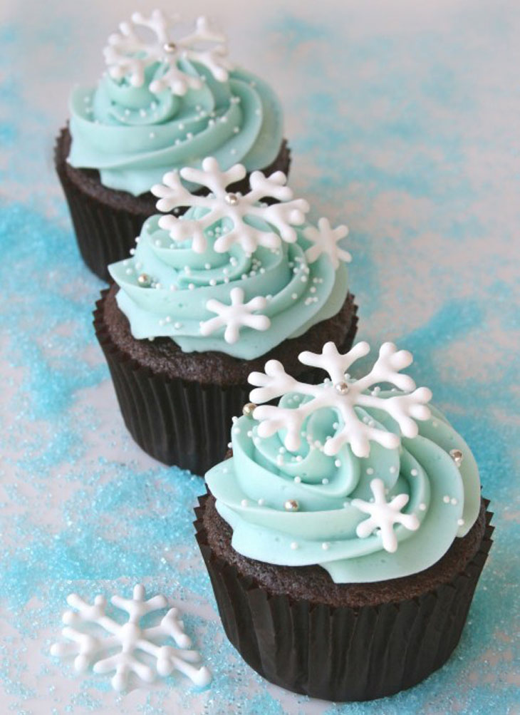 Snowflake Cupcakes