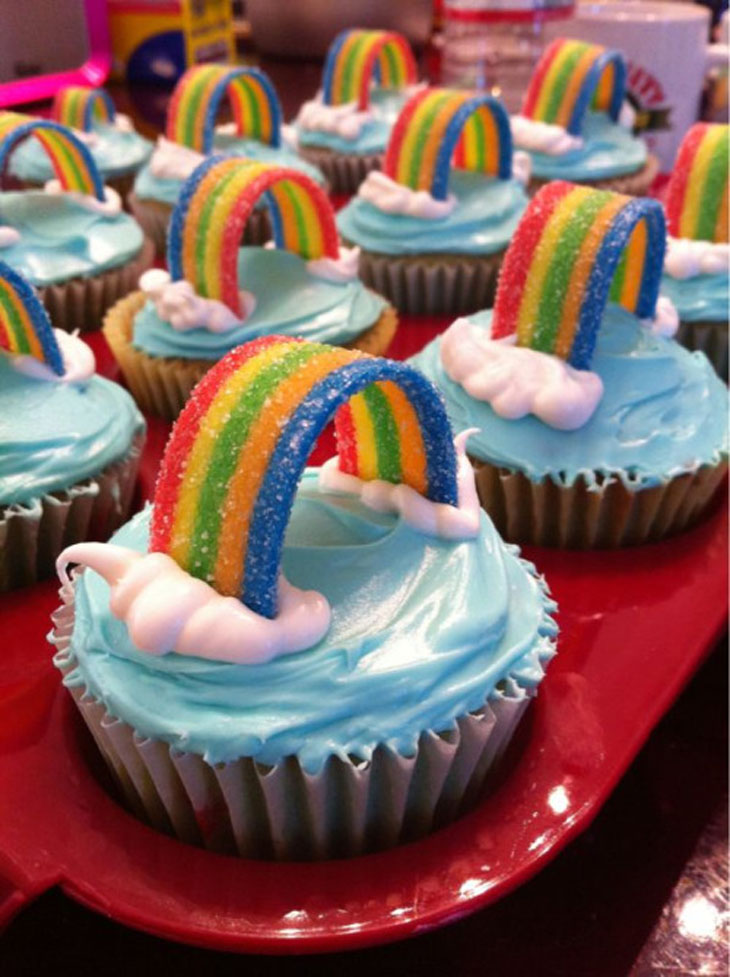 Rainbow Cupcakes