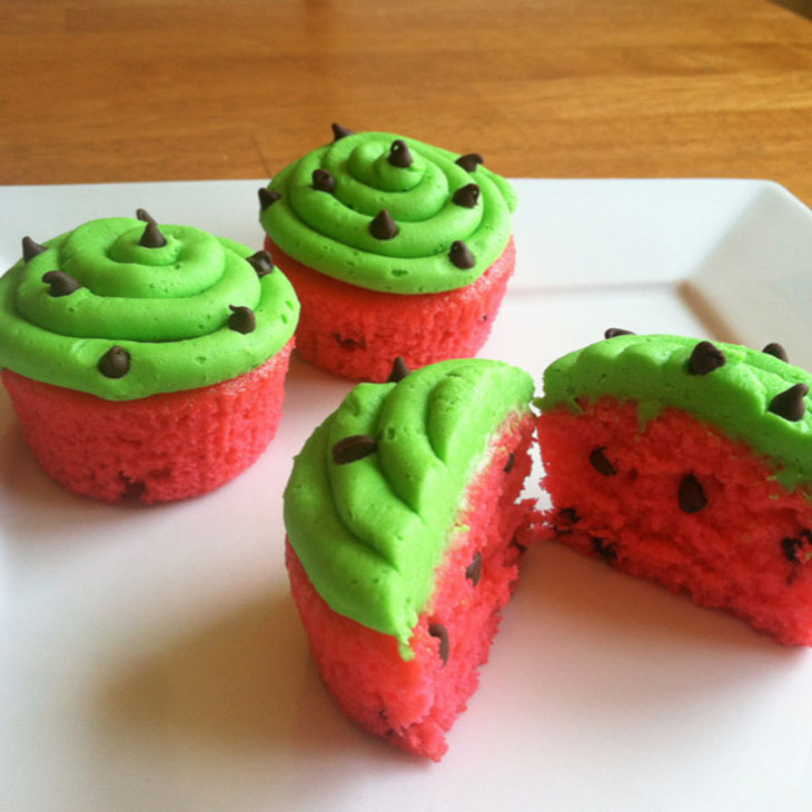 Watermelon Cupcakes