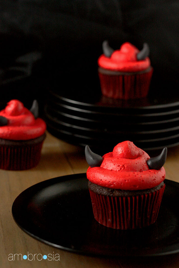 Devilish Devil's Cupcakes