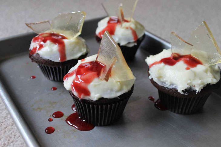 Broken Glass Cupcakes