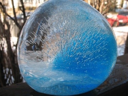 Freeze ice gems for your yard.