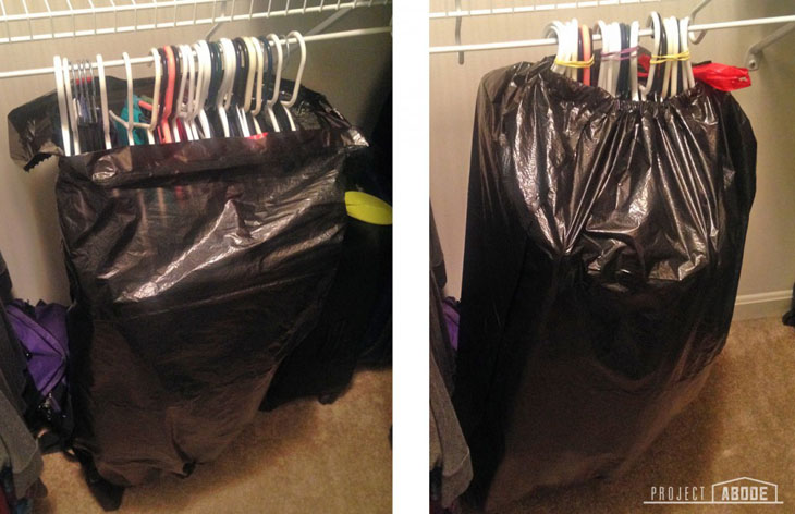 For moving, this is the best and easiest way to transport your clothes.