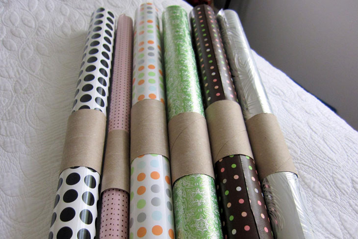 Use Toilet Paper Tubes For Well Wrangled Wrapping Paper