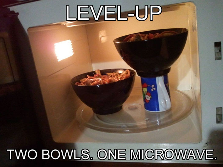 Not enough space in microwave? Try this!