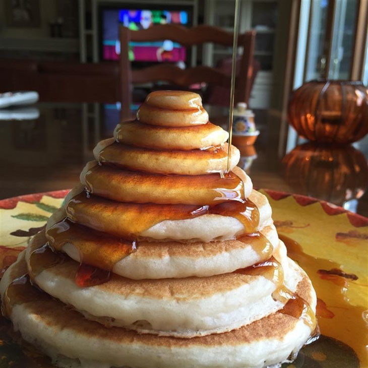 The perfect tower of pancakes.