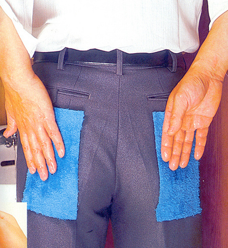 Napkin pants for the people who are too lazy to use real napkins.