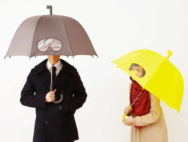 Umbrellas that allow you to see what's in your path.