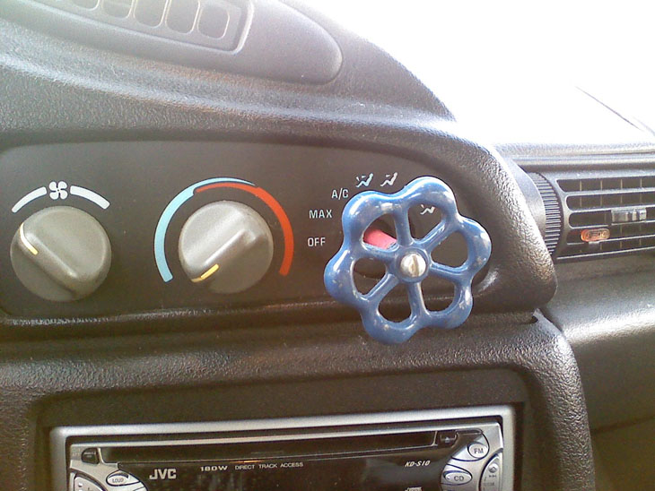 My Dad's Solution When A Control Knob Broke Off In My Car
