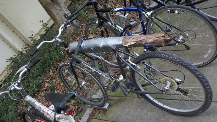 I Guess That Is One Way To Fix A Bike