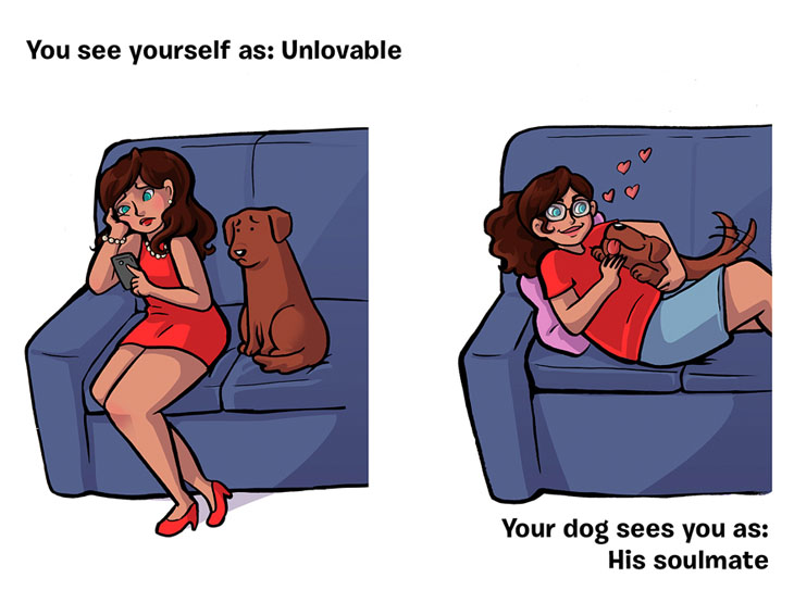 What You Think Of Yourself vs What Your Dog Thinks About You.