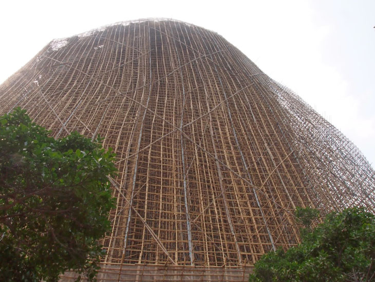 Bamboo scaffolding