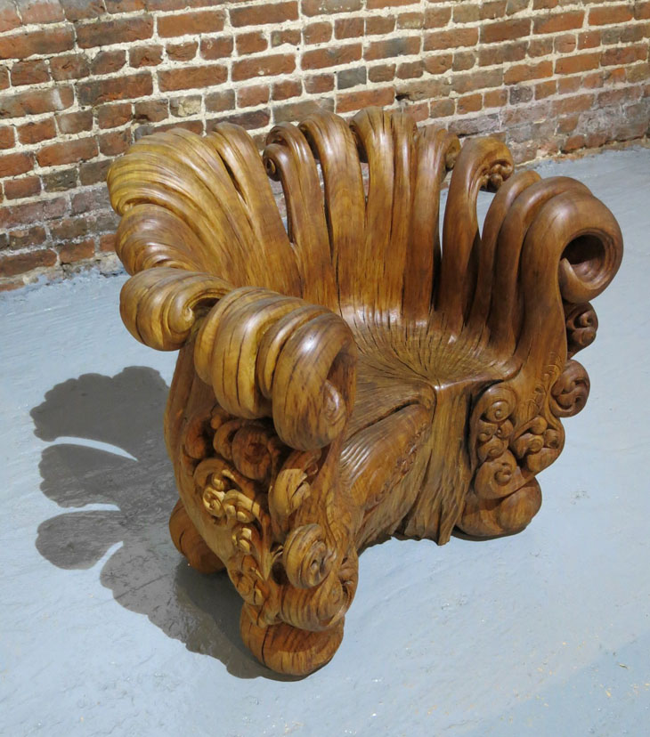 Carved from an Oak stump