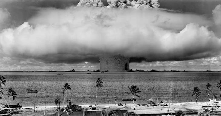 Underwater detonation of 15 kiloton nuclear weapon