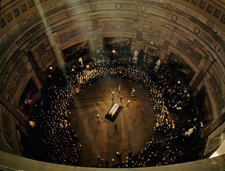 1963 - JFK’s funeral in the Capitol Building.