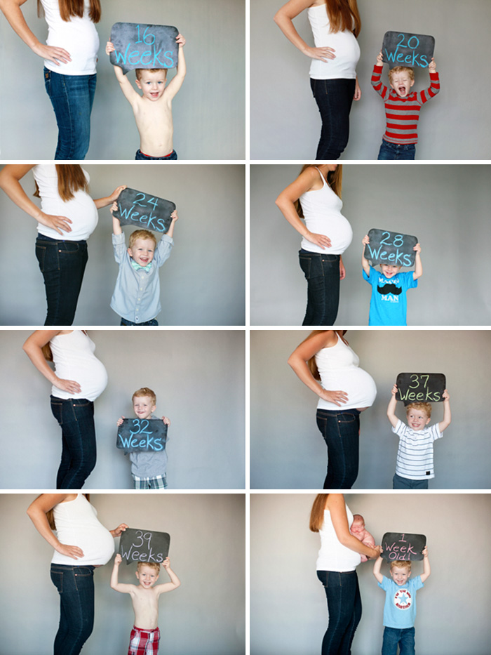 Before and after pregnancy photos